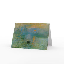 Inpressionskort Soleil Levant Greeting Card