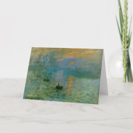 Inpressionskort Soleil Levant Greeting Card Kort