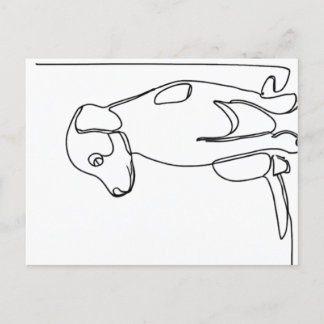 Inquisitive Dog Vykort