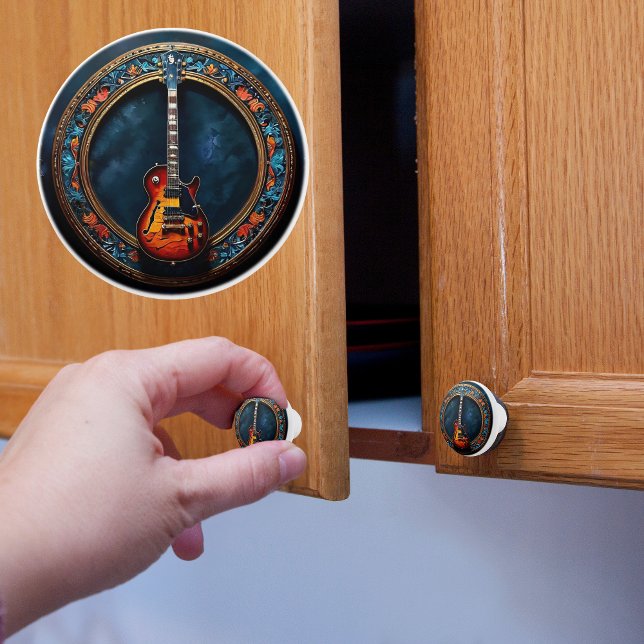 Inramad elgitarr knopp (Skapare uppladdad)