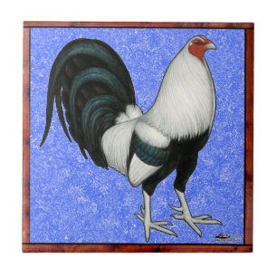 Inramad gamecock kakelplatta