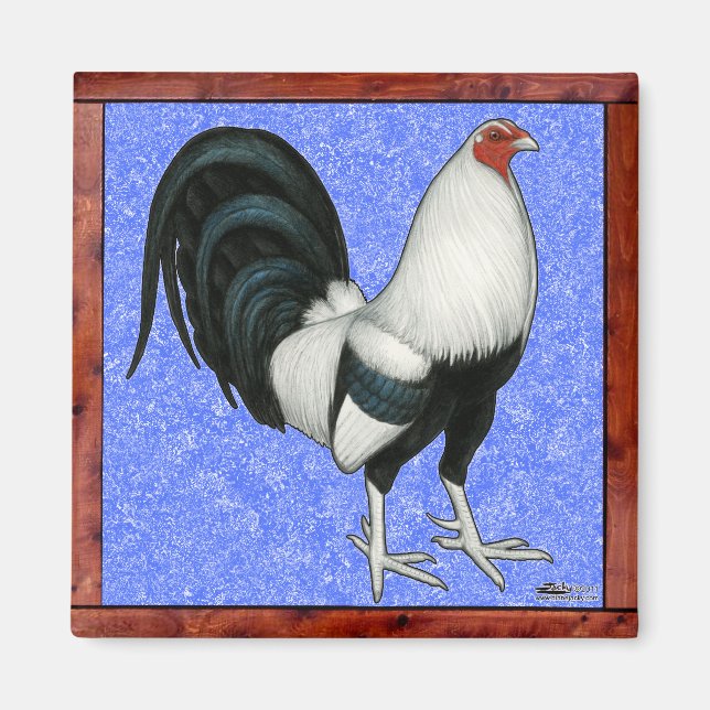 Inramad Gamecock Magnet (Framsidan)