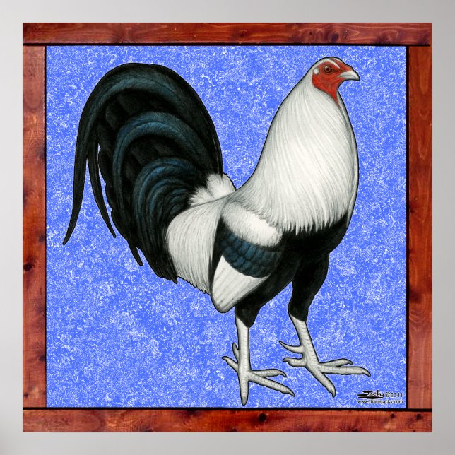 Inramad Gamecock Poster (Framsidan)