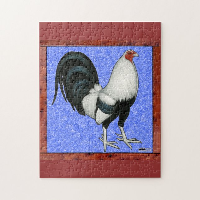Inramad gamecock pussel (Vertikal)