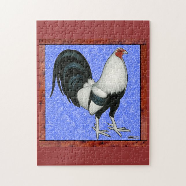 Inramad gamecock pussel (Vertikal)