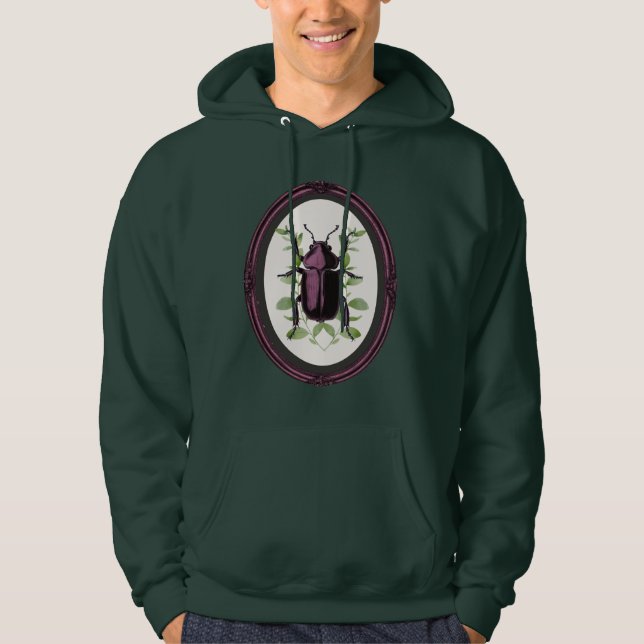 Inramad hjortbille hoodie (Framsida)