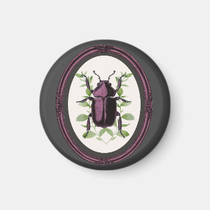 Inramad hjortbille magnet