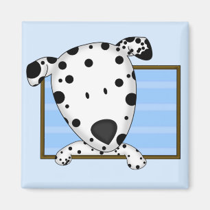 Inramad tecknadDalmatianmagnet Magnet