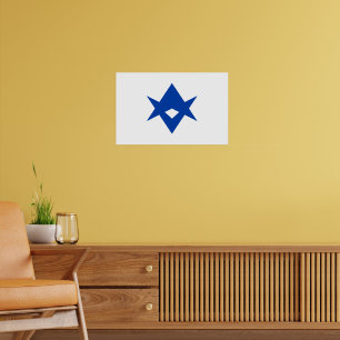Inramad tryck med Toyota flagga