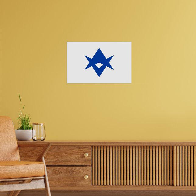 Inramad tryck med Toyota flagga (Vardagsrum 2)