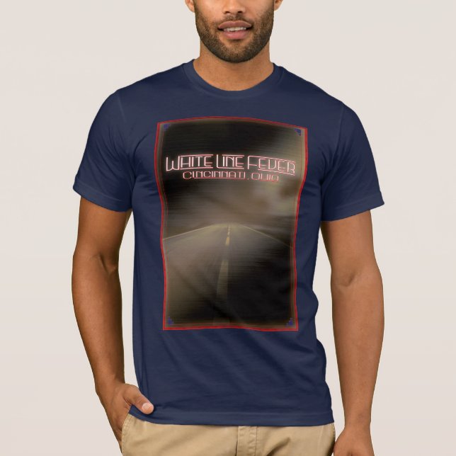 Inramad vägfotbollskjorta tee shirt (Framsida)