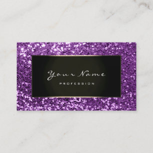 Inramad Violet för bloggare för glitterstylistmo Visitkort