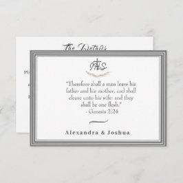 Inramat katolskt bibelverse Bröllop-skåp Tilläggskort