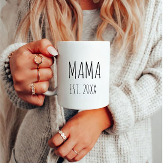 Inrätta det moderna Mors dag-giftet under mamma Kaffemugg