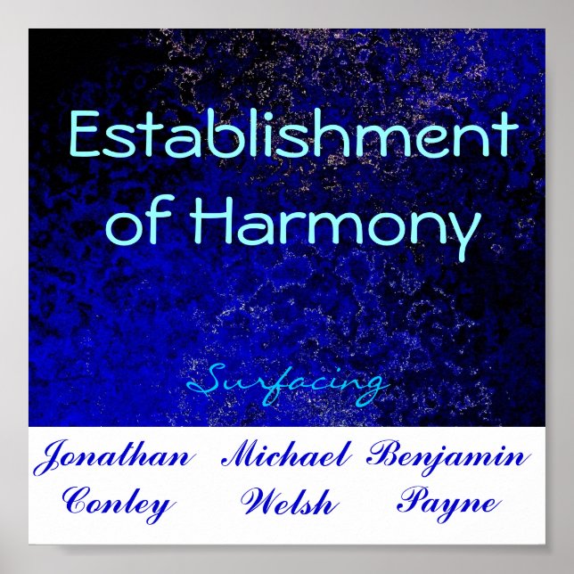 Inrättande av Harmony Poster (Framsidan)