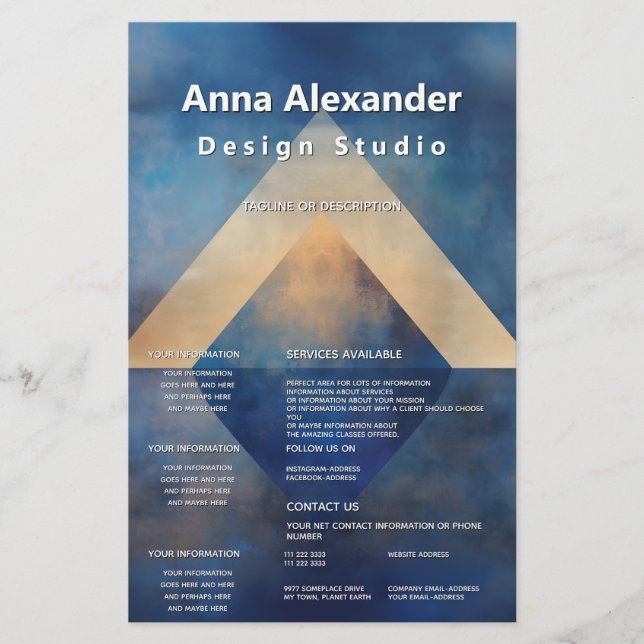 Inre anpassning | Minimal design Flygblad (Framsidan)