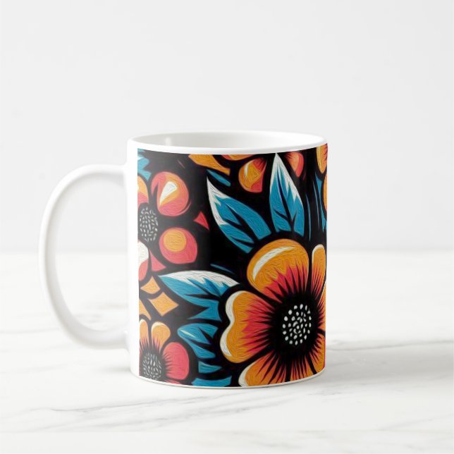 Inre Blomning Kaffemugg (Vänster)