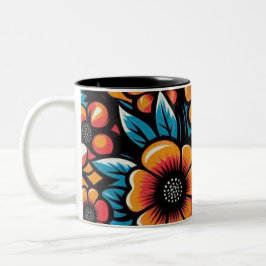 Inre blomning Två-Tonad mugg