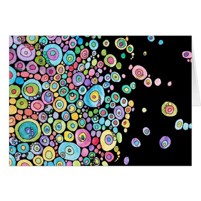 Inre cirkla svarten OBS kort (Framsidan Horizontal)