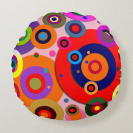 Inre cirklar nr 18 rund kudde