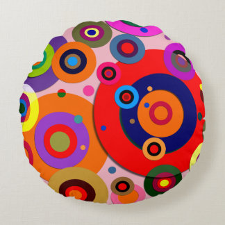 Inre cirklar nr 18 rund kudde