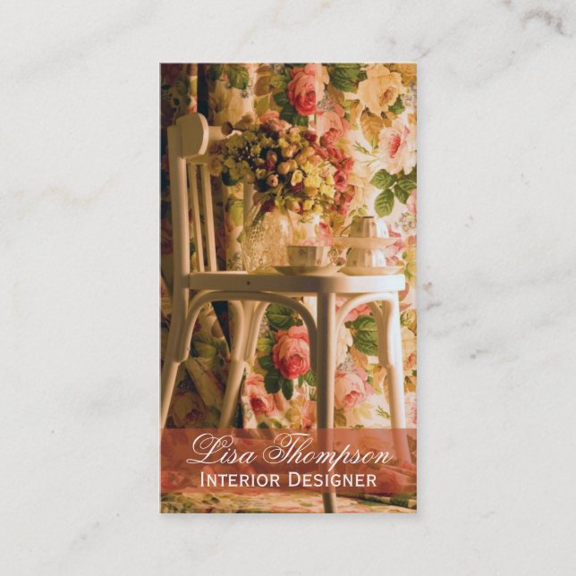 Inre formgivare, Provence, möblemangdekoratör Visitkort (Framsida)