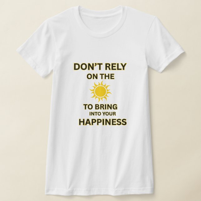 INRE FRED, KVINNORS VITA GULA SOL MOTIVATION T SHIRT (Laydown)