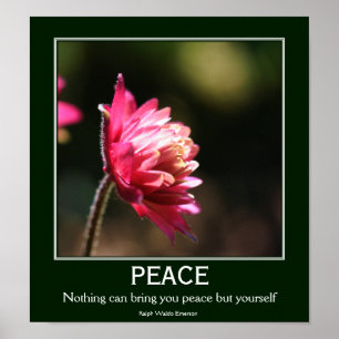 Inre fredens blommande inspirationsoffert poster