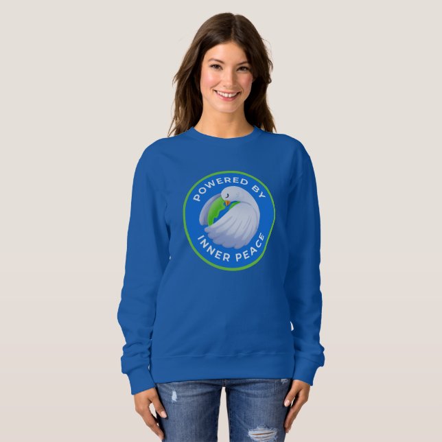 Inre fredsduva Kvinnors Sweatshirts T Shirt (Hel framsida)