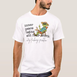 Inre frid börjar med fyra ord grönt t shirt