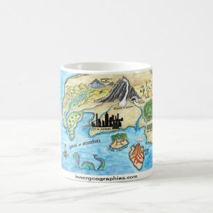 Inre geografikartamugg kaffemugg