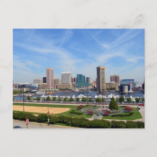 Inre hamnen i Baltimore Vykort (Framsida)