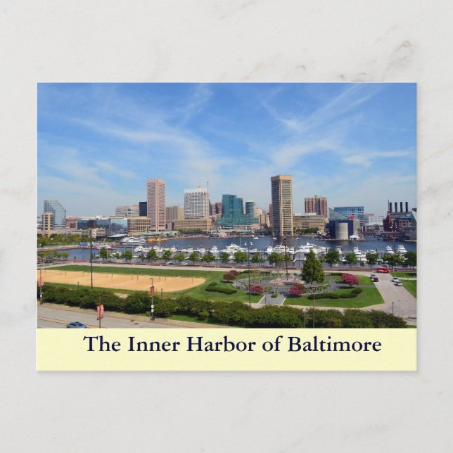 Inre hamnen i Baltimore Vykort (Framsida)