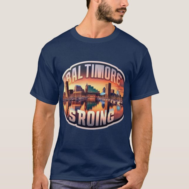 Inre hamnens frid: Baltimore stark T Shirt (Framsida)