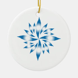 Inre julstjärna nr 2 julgransprydnad keramik