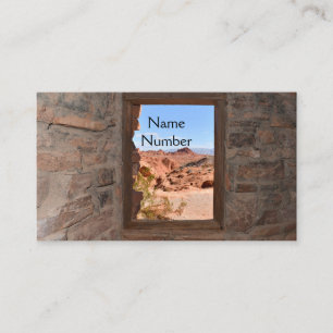 Inre kabinvy av Valley of Fire Visitkort