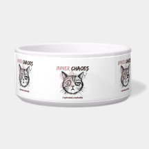 Inre Kaos - Konstnärlig Kattillustration Kaffe Mug