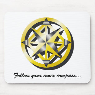 Inre kompass Mousepad Musmatta