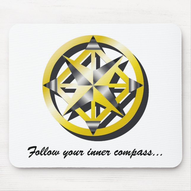 Inre kompass Mousepad Musmatta (Framsidan)