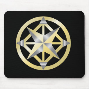 Inre kompass Mousepad Musmatta