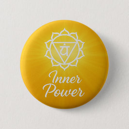 Inre Kraft Solar Plexus Chakra Energi Knapp