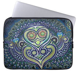 "Inre ljust" (den Psychedelic ugglan) Laptop Sleeve