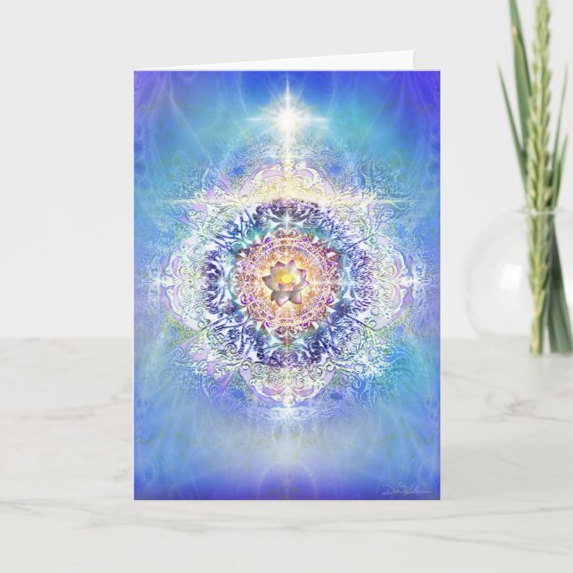 Inre lotusblomma kort (Framsida)