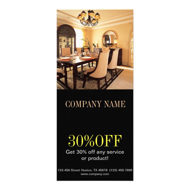 Inre märkes- fastighetsmäklare för hem- reklamkort (Framsidan)