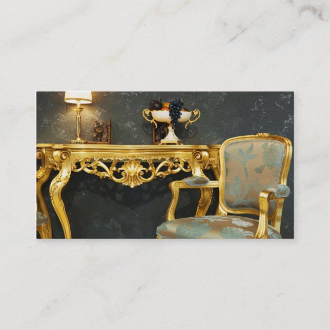 Inre märkes- möblemangstilvintage visitkort (Framsida)