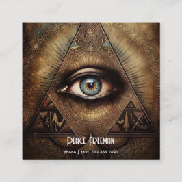 Inre Oracle | Tredje Ögon Design Fyrkantigt Visitkort