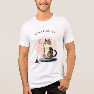 Inre Purr-ace Kattmeditations-T-shirt T Shirt