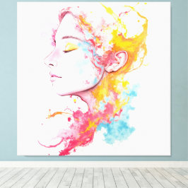 Inre radie canvastryck