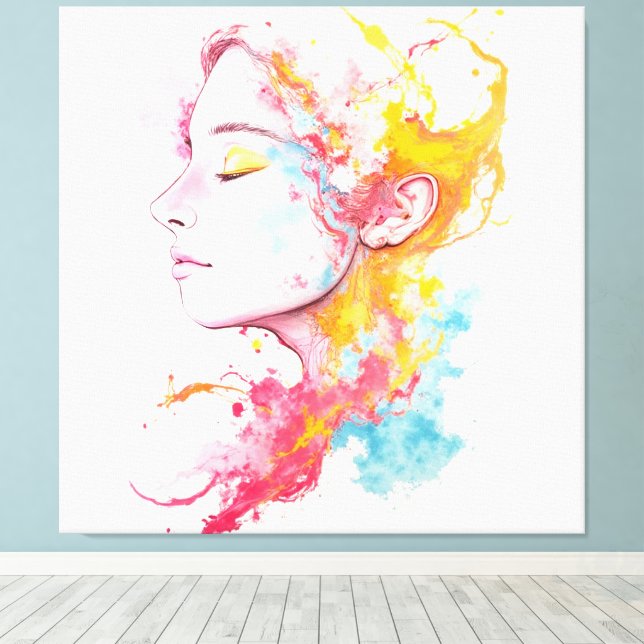 Inre radie canvastryck (Insitu (trägolv))