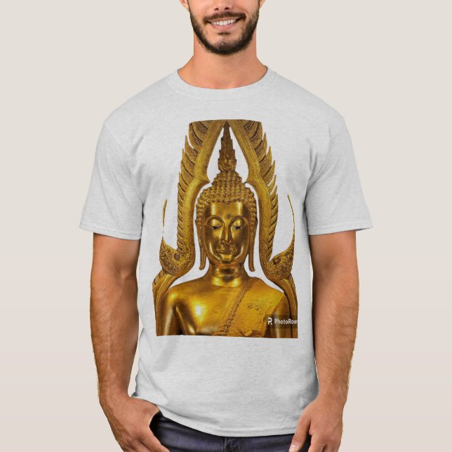 Inre resa: Buddha Meditation Tee. T Shirt (Framsida)
